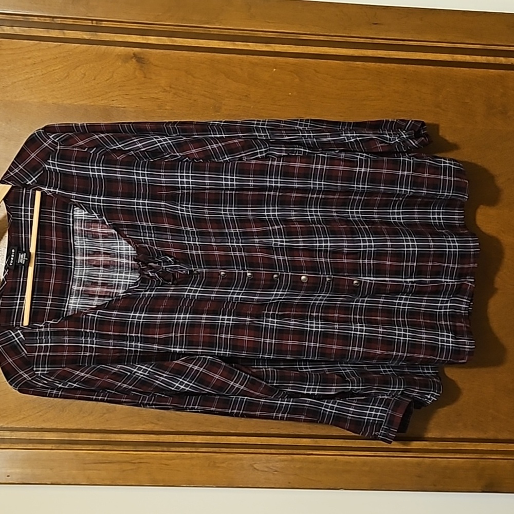 Torrid plaid long sleeve shirt